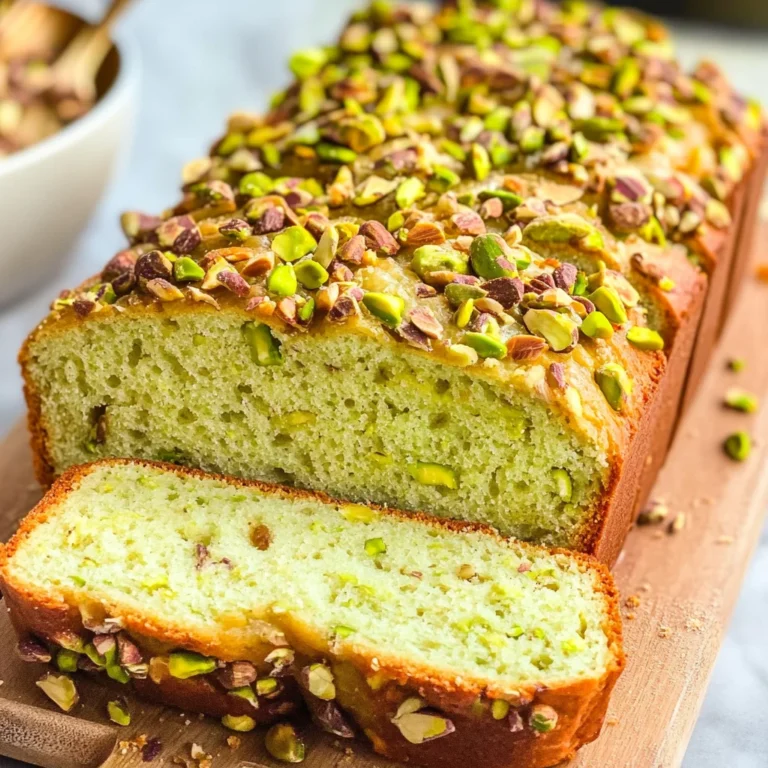 Pistachio Pudding Bread
