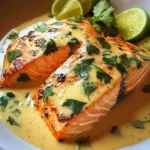 Poached Salmon in Coconut Lime Sauce