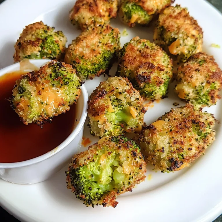 Air Fryer Broccoli Cheddar Poppers