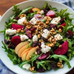 Beet and Goat Cheese Arugula Salad