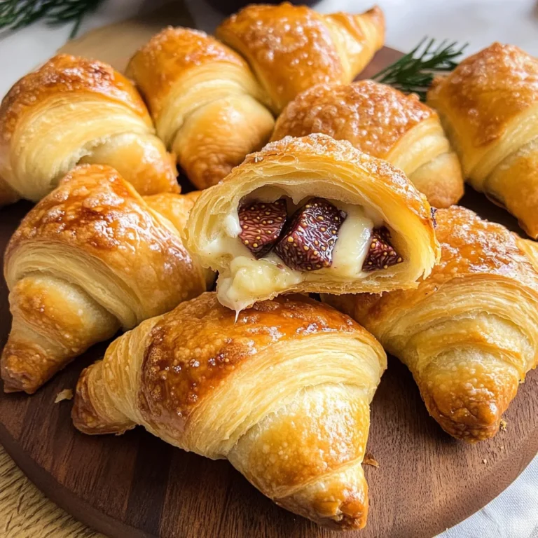 Breakfast Crescent Rolls With a Fig and Brie Surprise