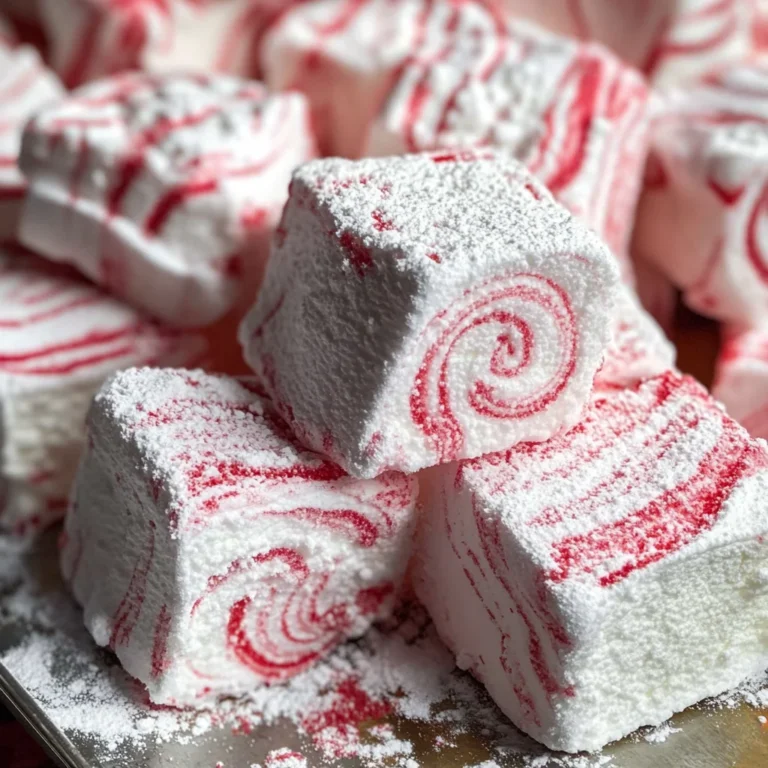 Candy Cane Marshmallows