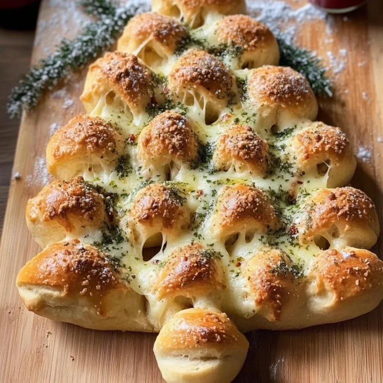 Cheesy Pull-Apart Christmas Tree Bread