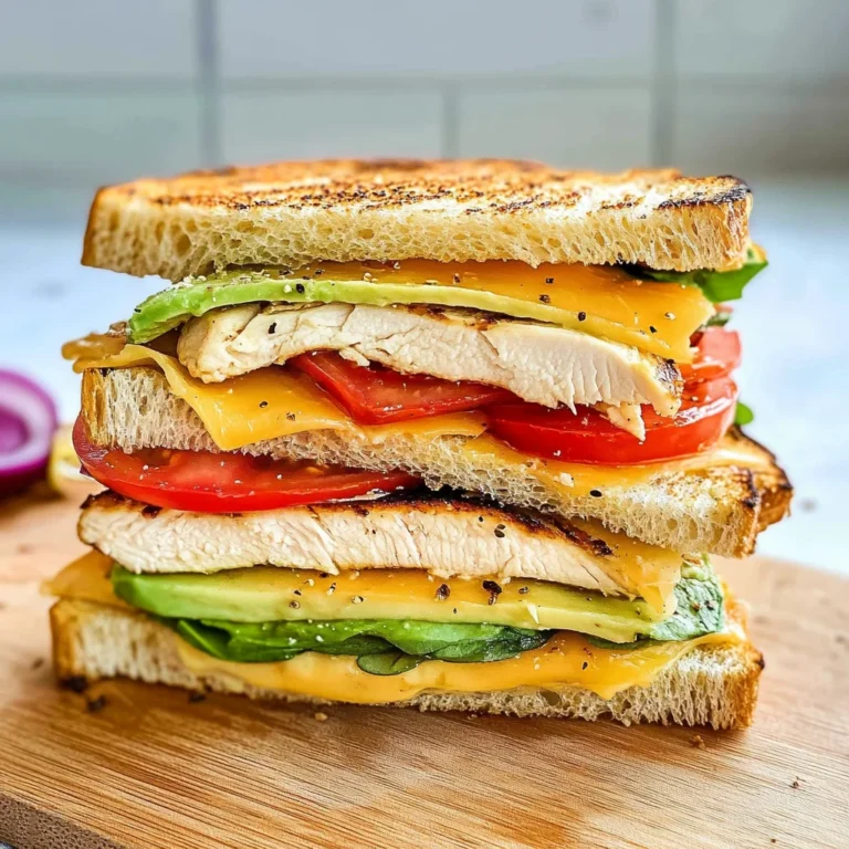 Chicken Avocado Melt Sandwich