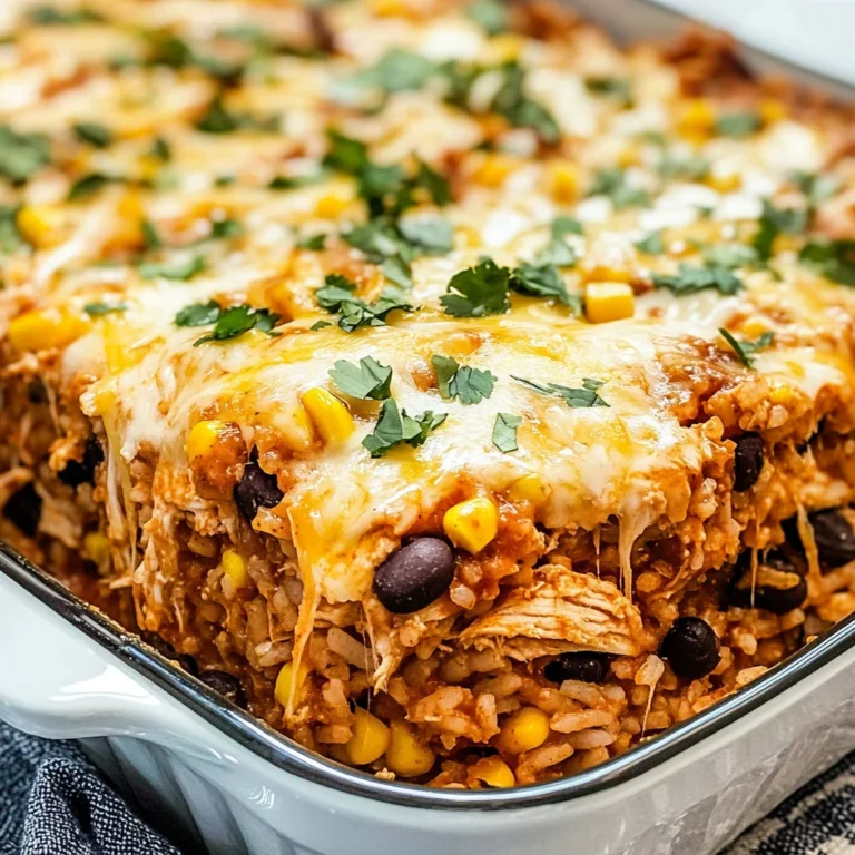 Chicken Enchilada Rice Casserole