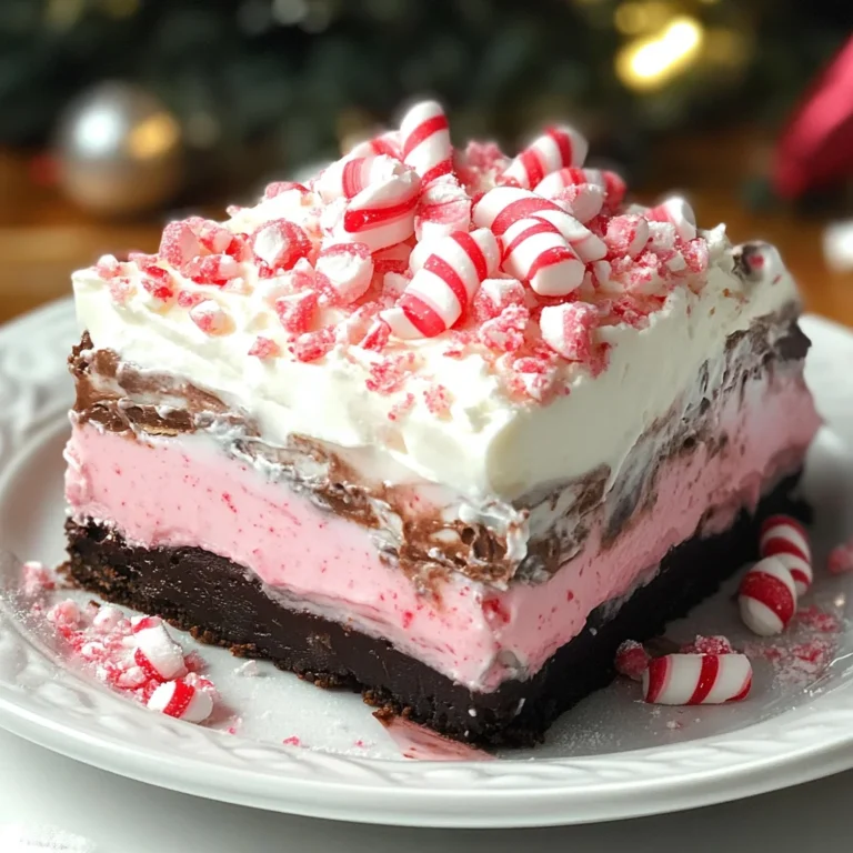 Chocolate Peppermint Lasagna