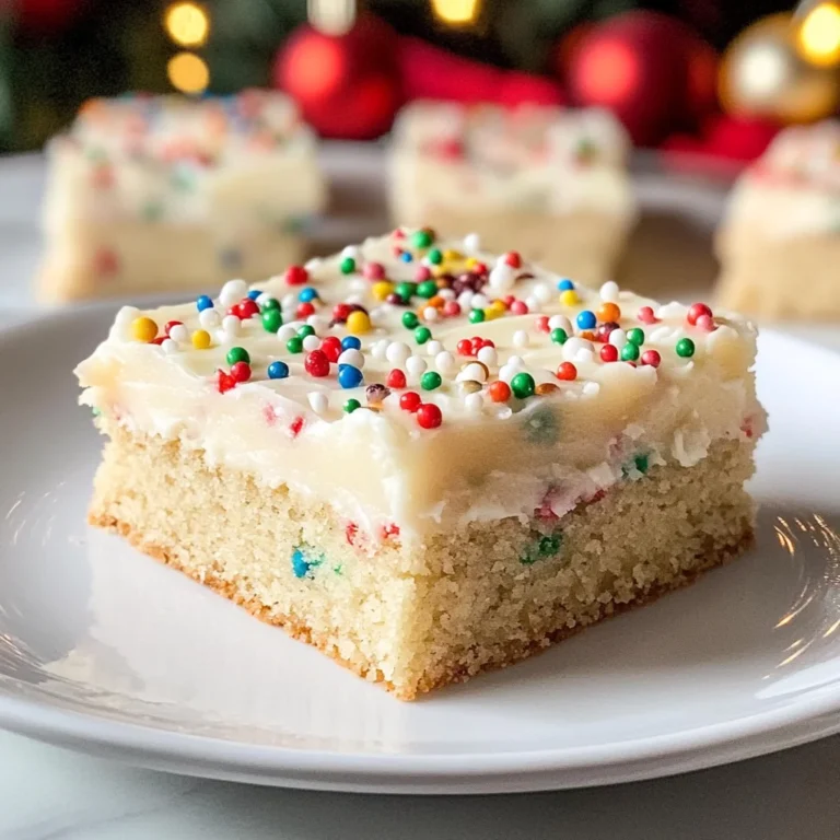 Christmas Sugar Cookie Bars