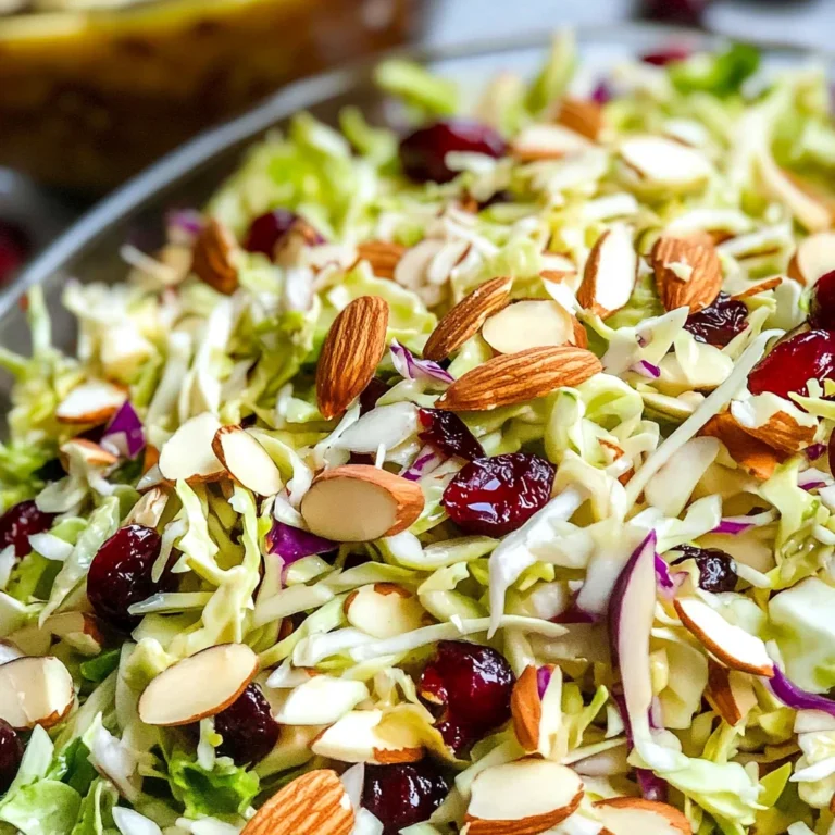 Cranberry Almond Slaw with Apple Cider Vinaigrette
