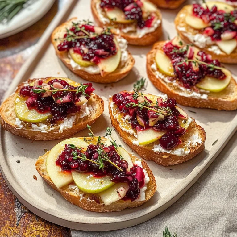 Cranberry Apple Brie Crostini: The Ultimate Holiday Appetizer