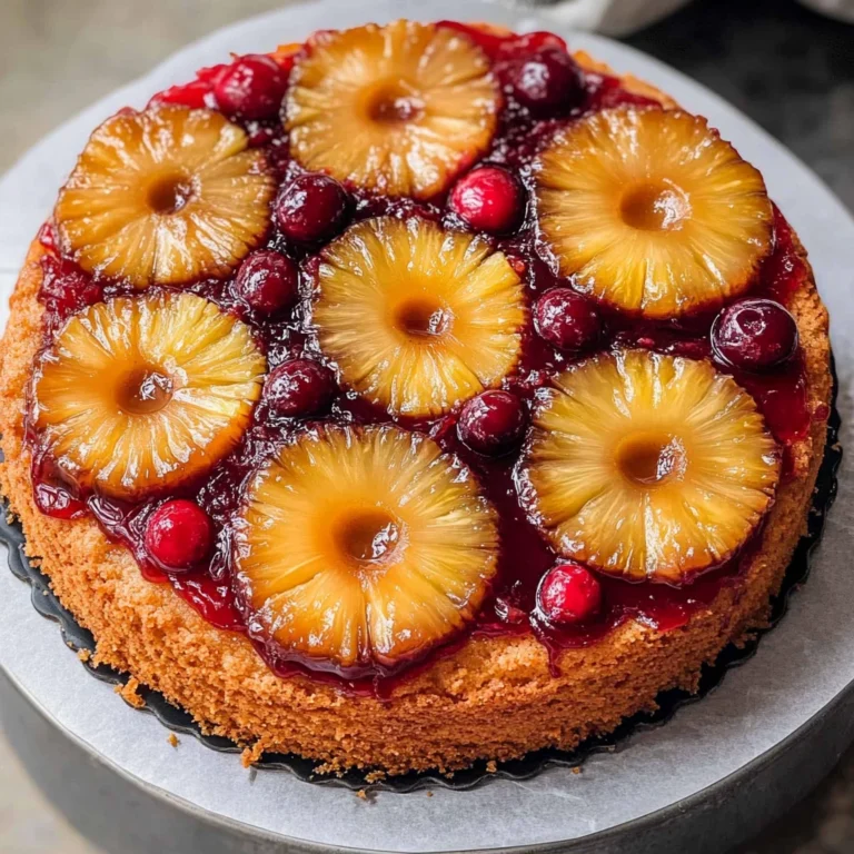 Cranberry Pineapple Upside Down Cake