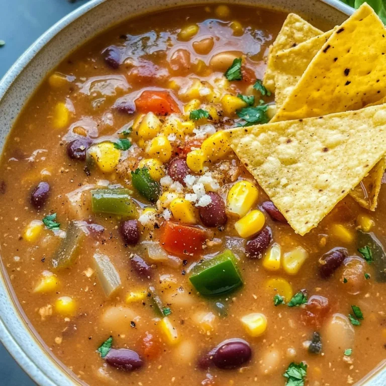 Creamy Vegetarian Tortilla Soup (Easy & Hearty)