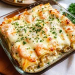 Dive into Decadence: Shrimp & Crab Alfredo Lasagna Roll-Ups You’ll Crave