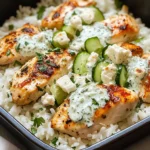 Dump-and-Bake Chicken Tzatziki with Rice Recipe