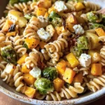 Fall Pasta Salad with Butternut Squash and Brussels