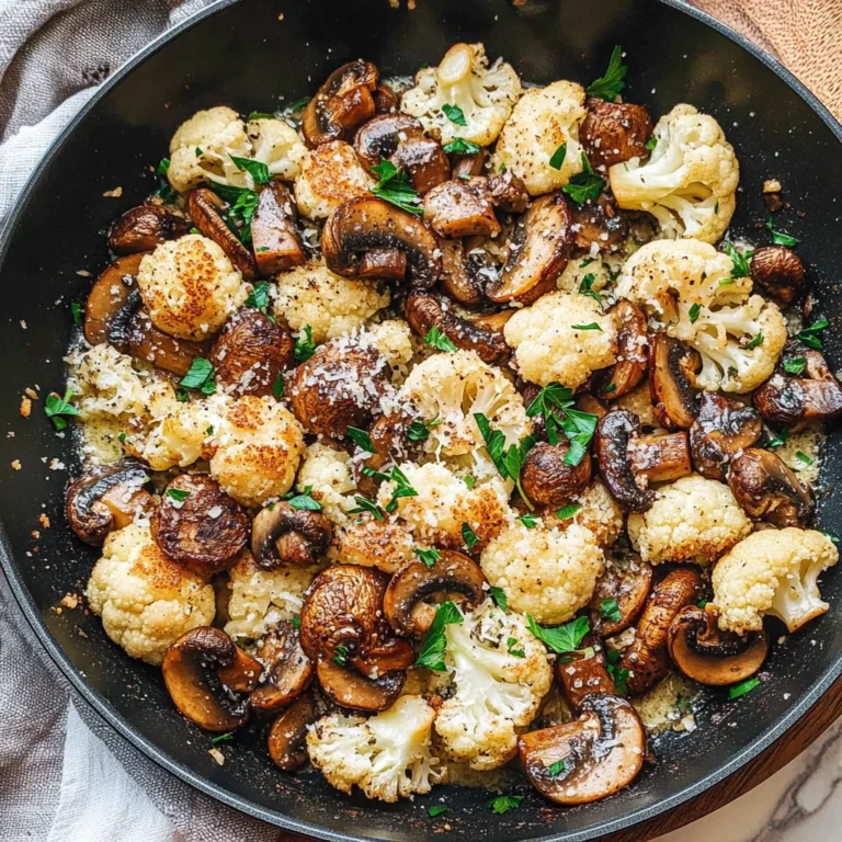 Garlic Cauliflower Mushroom Skillet: Quick & Delicious Dish