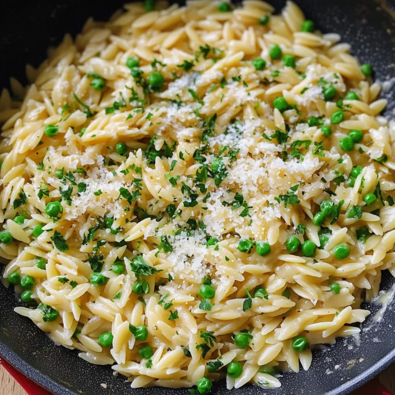 Garlic Parmesan Orzo Pasta Recipe
