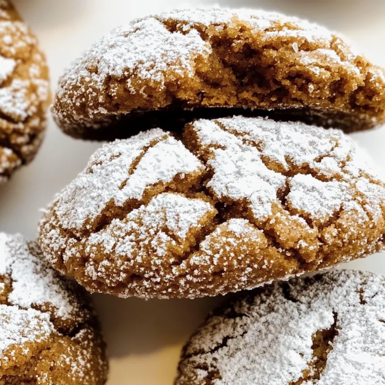 Gingerbread Crinkle Cookies