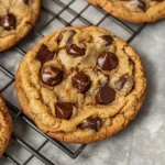 Gooey Bourbon Browned Butter Chocolate Chip Cookies