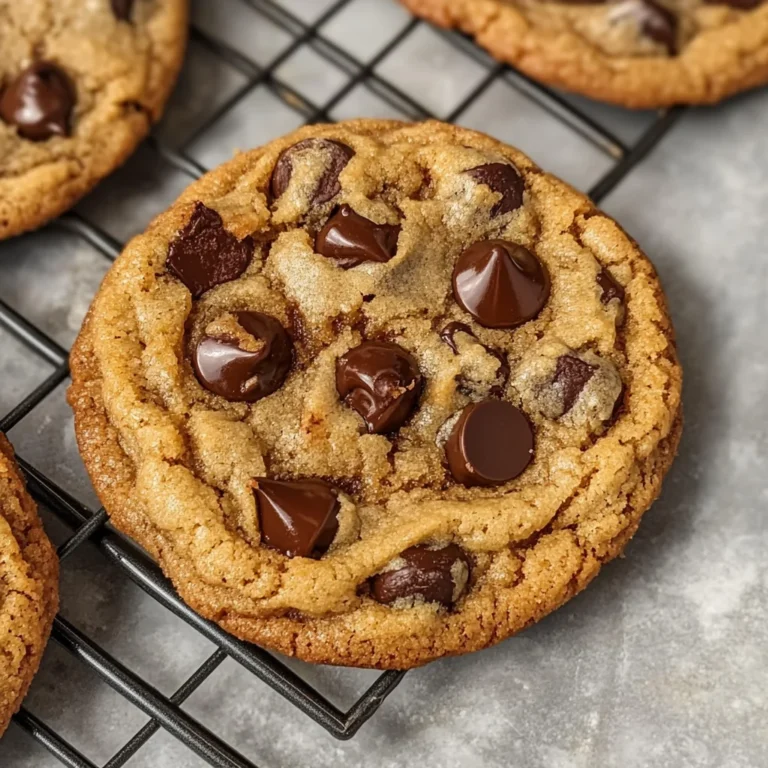 Gooey Bourbon Browned Butter Chocolate Chip Cookies