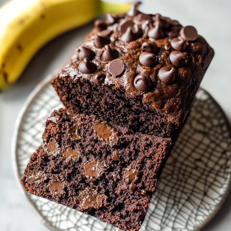 Healthy Chocolate Banana Bread