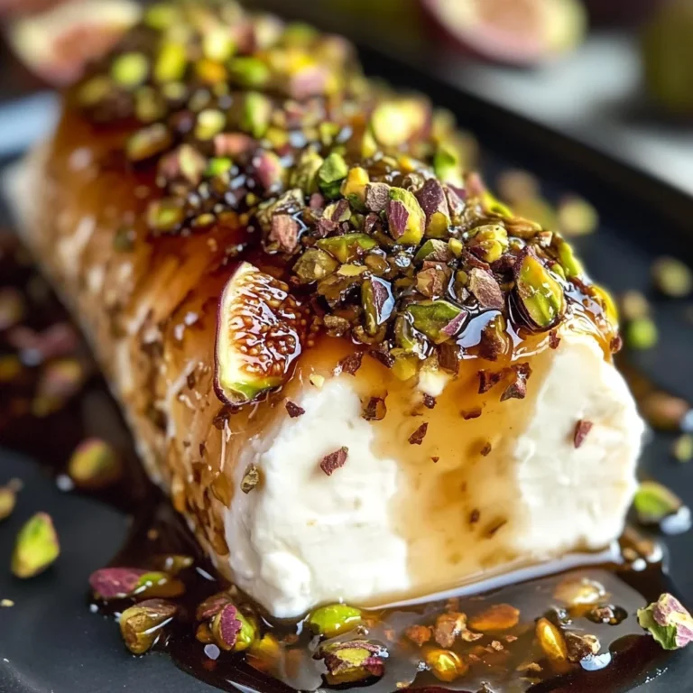 Honey Fig Pistachio Goat Cheese Appetizer