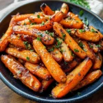 Honey Garlic Butter Roasted Carrots