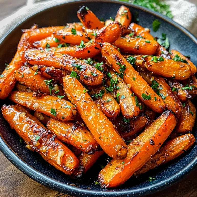 Honey Garlic Butter Roasted Carrots