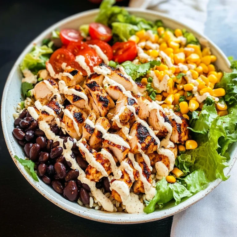 Irresistible High Protein BBQ Ranch Chicken Bowl Recipe