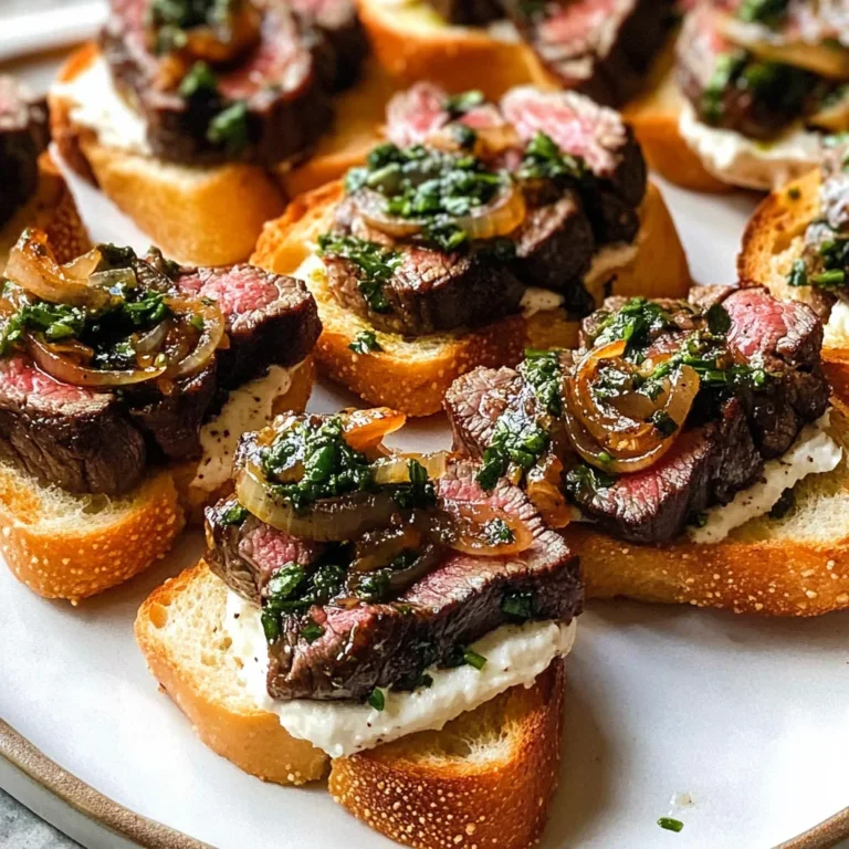 Irresistibly Delicious Steak Crostini