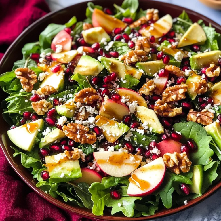 Juicy Christmas Salad with Honey Mustard Dressing