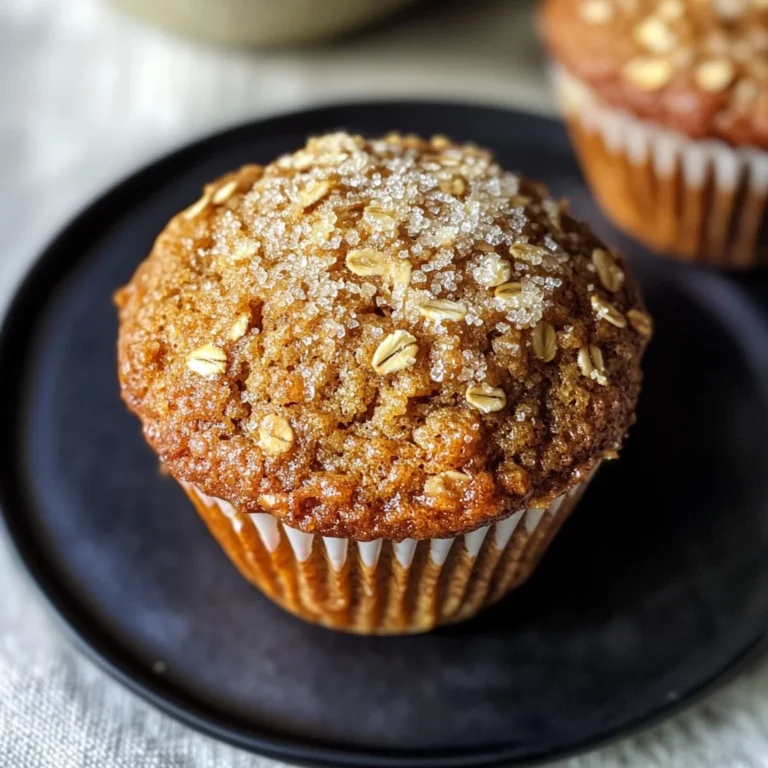 Maple Brown Sugar Oatmeal Muffins