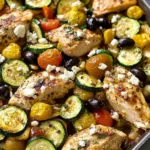 Mediterranean Chicken Zucchini Bake