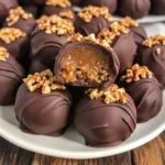 No Bake Caramel Crunch Butterfinger Truffles Recipe