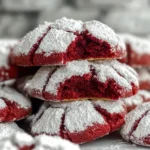 Red Velvet Crinkle Cookies