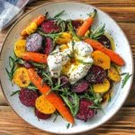 Roasted Beets and Carrots Salad with Burrata
