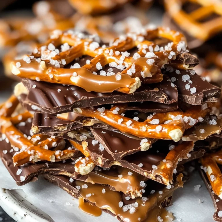 Salted Caramel Pretzel Bark