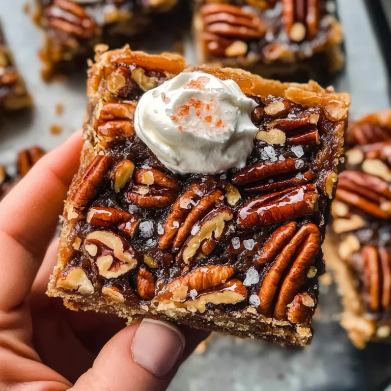 Salted Maple Pecan Pie Bars