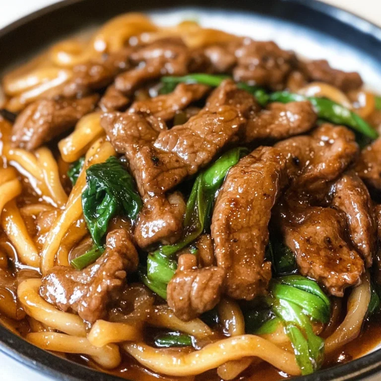 Simple Black Pepper Beef Udon