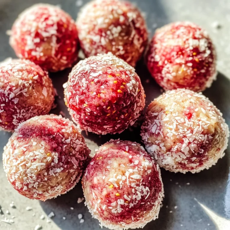 Strawberry Cheesecake Protein Balls