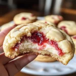 Strawberry Cheesecake Stuffed Cookies