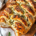 Swirled Garlic Herb And Cheese Bread