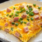Baked Ham and Cheese Omelet