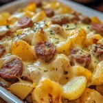 Cheesy Ranch Potatoes and Smoked Sausage