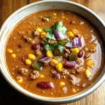 Creamy Beef Taco Soup