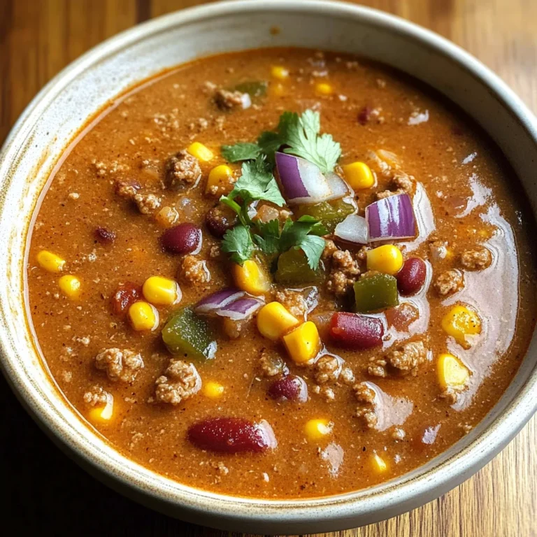 Creamy Beef Taco Soup