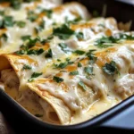 Creamy White Chicken Enchiladas