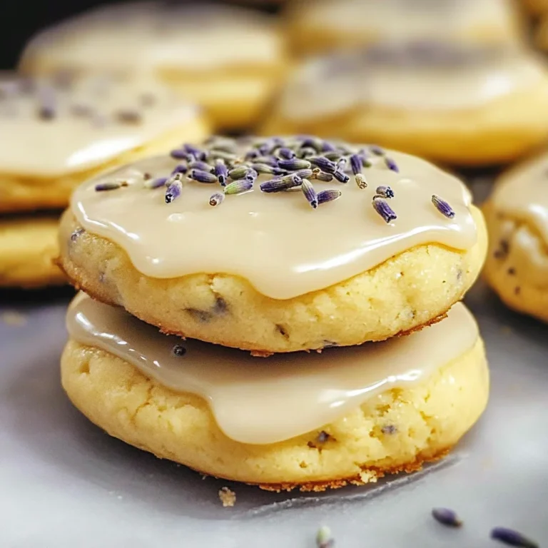 Glazed Lemon Lavender Cookies