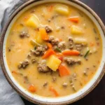 Instant Pot Cheeseburger Soup