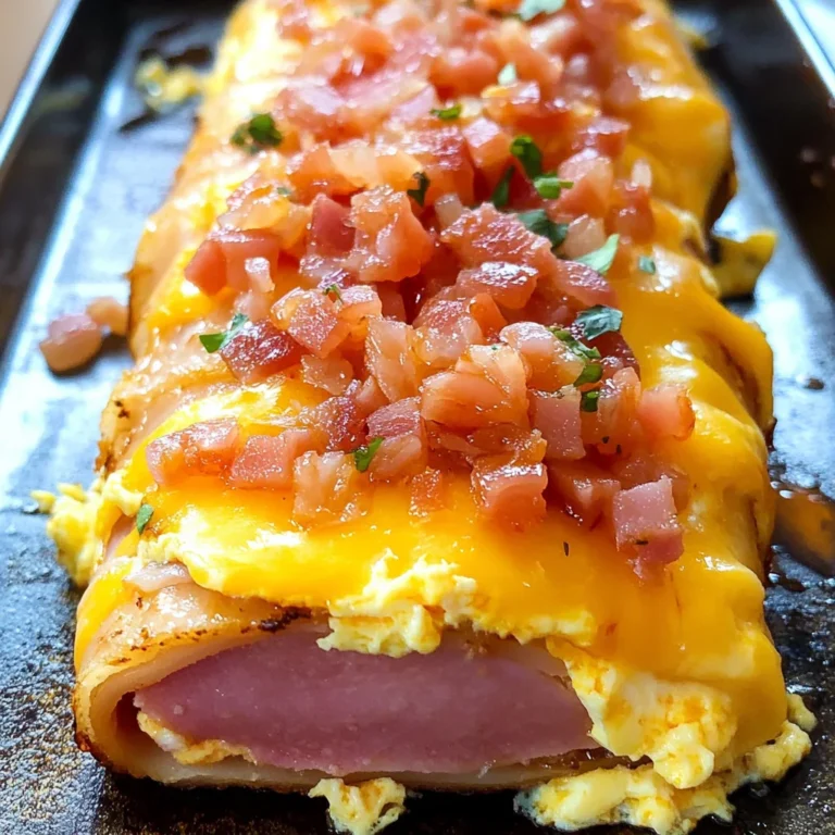 Salsa, Ham, and Egg Roll-Ups
