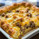 Sausage and Crescent Roll Casserole